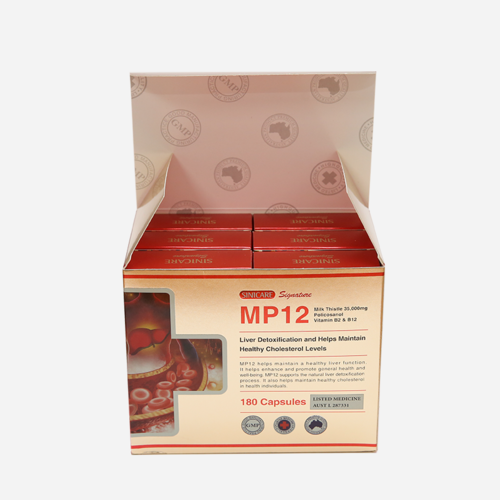 시니케어 MP12 시그니쳐 30캡슐 x 6박스(폴리코사놀12mg+밀크시슬35,000mg+비타민B2,12) 호주 간건강 혈행개선