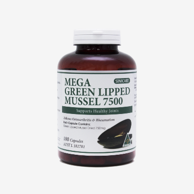 시니케어 메가그린 초록홍합 7500mg 180캡슐 Mega Green Lipped Mussel 호주